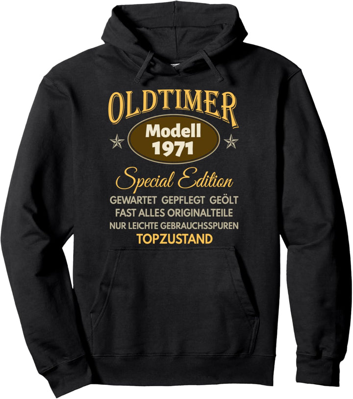 53. Geburtstag Mann Frau 53 Jahre 1971 Deko Lustig Geschenk Pullover Hoodie