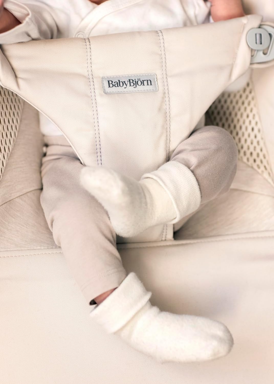 BabyBjörn Balance Soft Hängematte, Stoff/Jersey, Tri-Fabric, Hellbeige