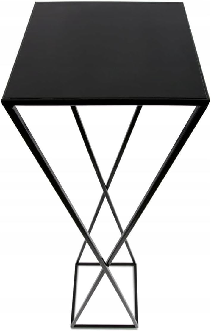 Blumenständer Metall Schwarz 100 cm Hoch - Solider und Robuster Blumenhocker Metall - Pflanzenstände