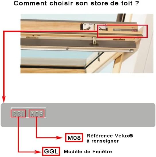MADECOSTORE Dachrollo, kompatibel mit Velux – Weiss – L100 x H116 Modell S08 – Rahmen aus Aluminium