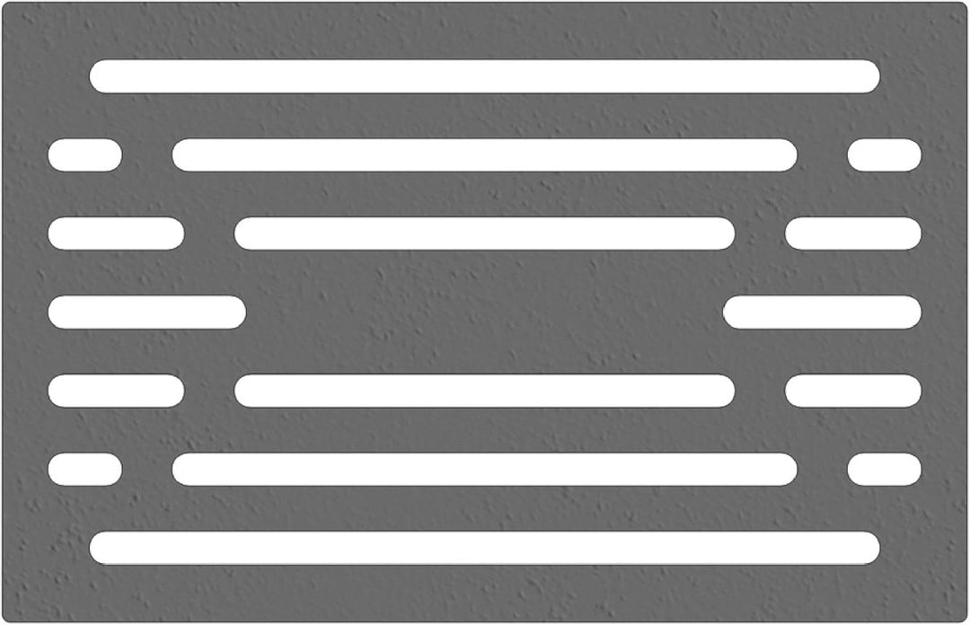 Kaminrost/Ascherost Eckig 233 x 150 x 8 mm passend für Drooff** Kaminöfen inkl. Modellübersicht - As