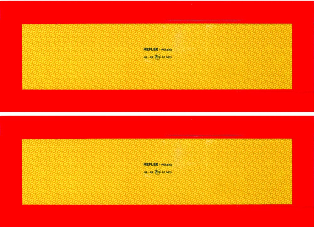 CORA 001890188 Reflektierende Warntafeln für zugelassene Anhänger, 2er-Set