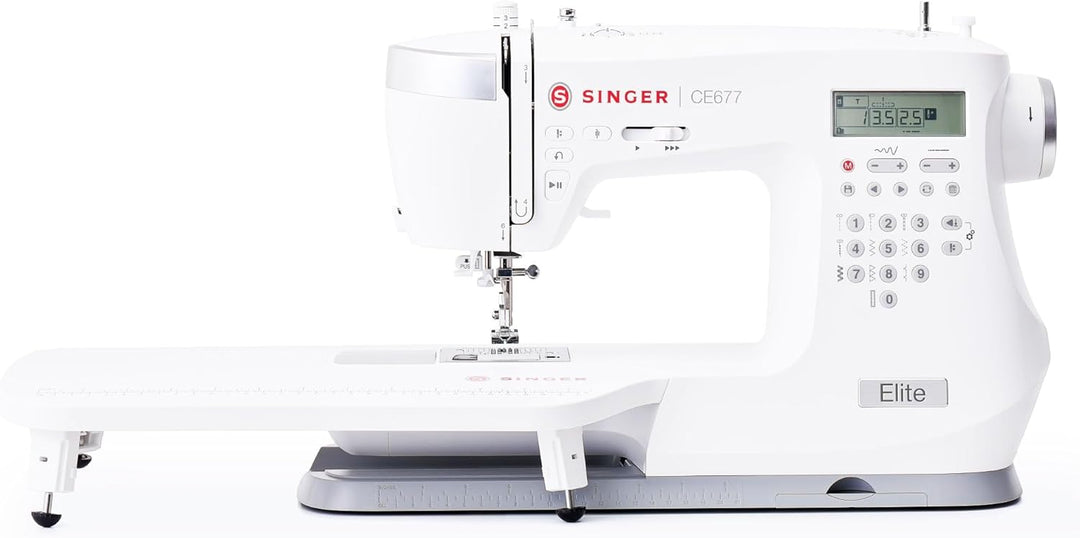 Singer Elite CE677 Computergesteuerte Touch-Tasten-Nähmaschine mit 200 integrierten Stichen und inte