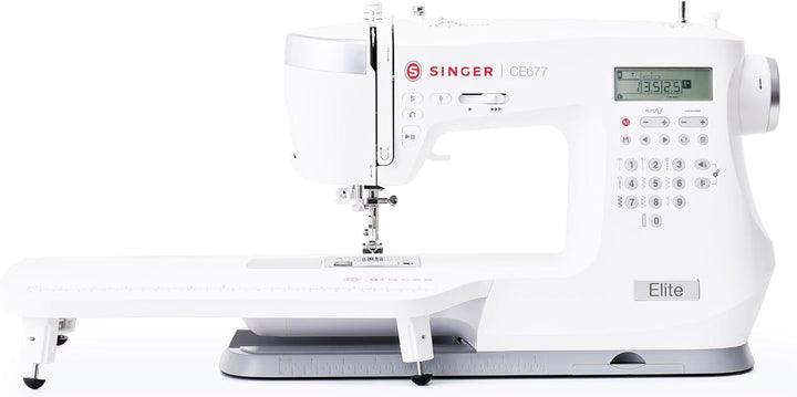 Singer Elite CE677 Computergesteuerte Touch-Tasten-Nähmaschine mit 200 integrierten Stichen und inte