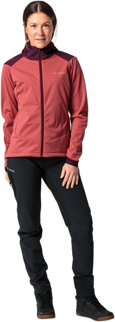 VAUDE Women's Qimsa Softshell Jacket - Softshelljacke Damen - Radjacke 36 brick, 36 brick