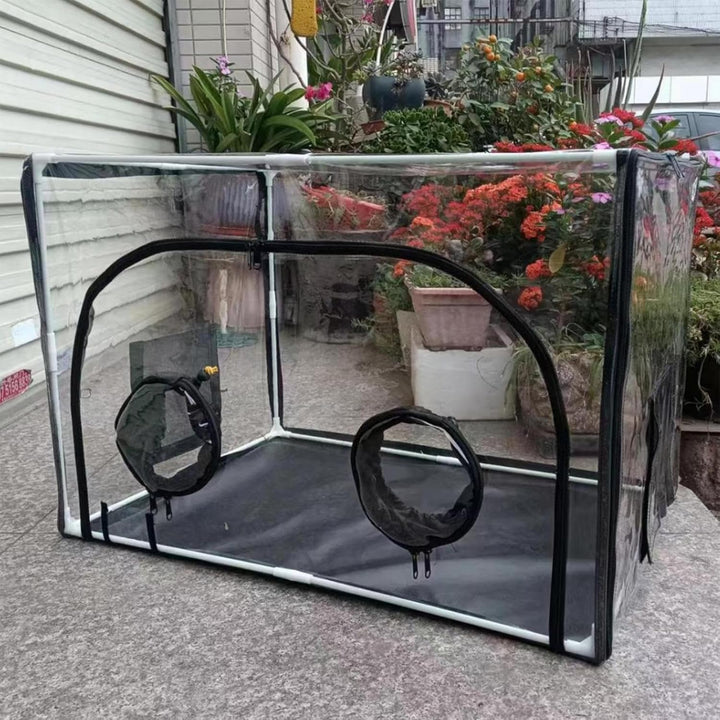 Pilzzuchtraum, grosses Fassungsvermögen, 80 x 50 x 50 cm, resistentes Mykologie-Pilzzuchtzelt, Abzug