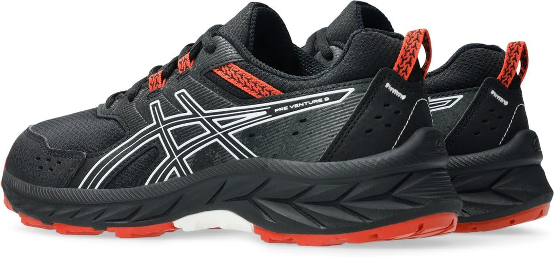 ASICS PRE Venture 9 GS Black/White 32.5 EU Black White, 32.5 EU Black White
