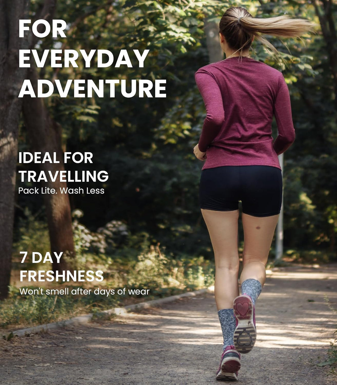 Merino.tech Merino Shirt Damen Langarm - Premium 100% Merino Unterwäsche Damen Leichte, Mittel, Schw