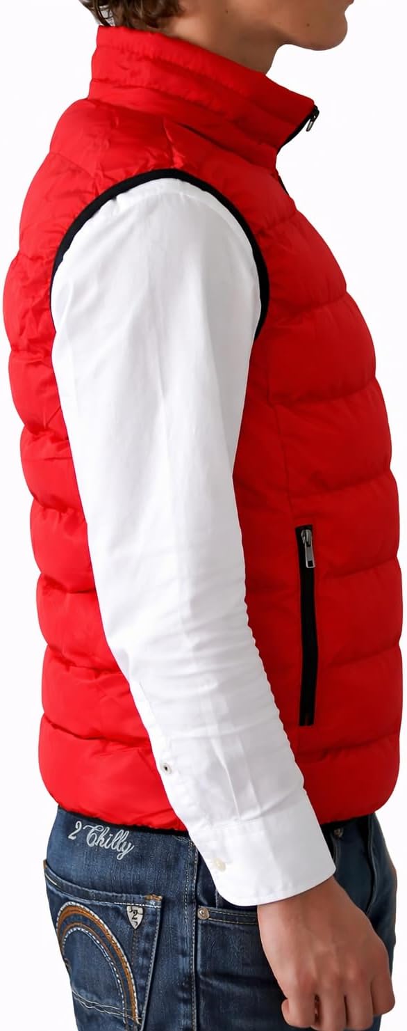 2chilly Herren leichte Steppweste Weste Berlin Bodywarmer mit Seitentaschen gesteppt ideal für den Ü