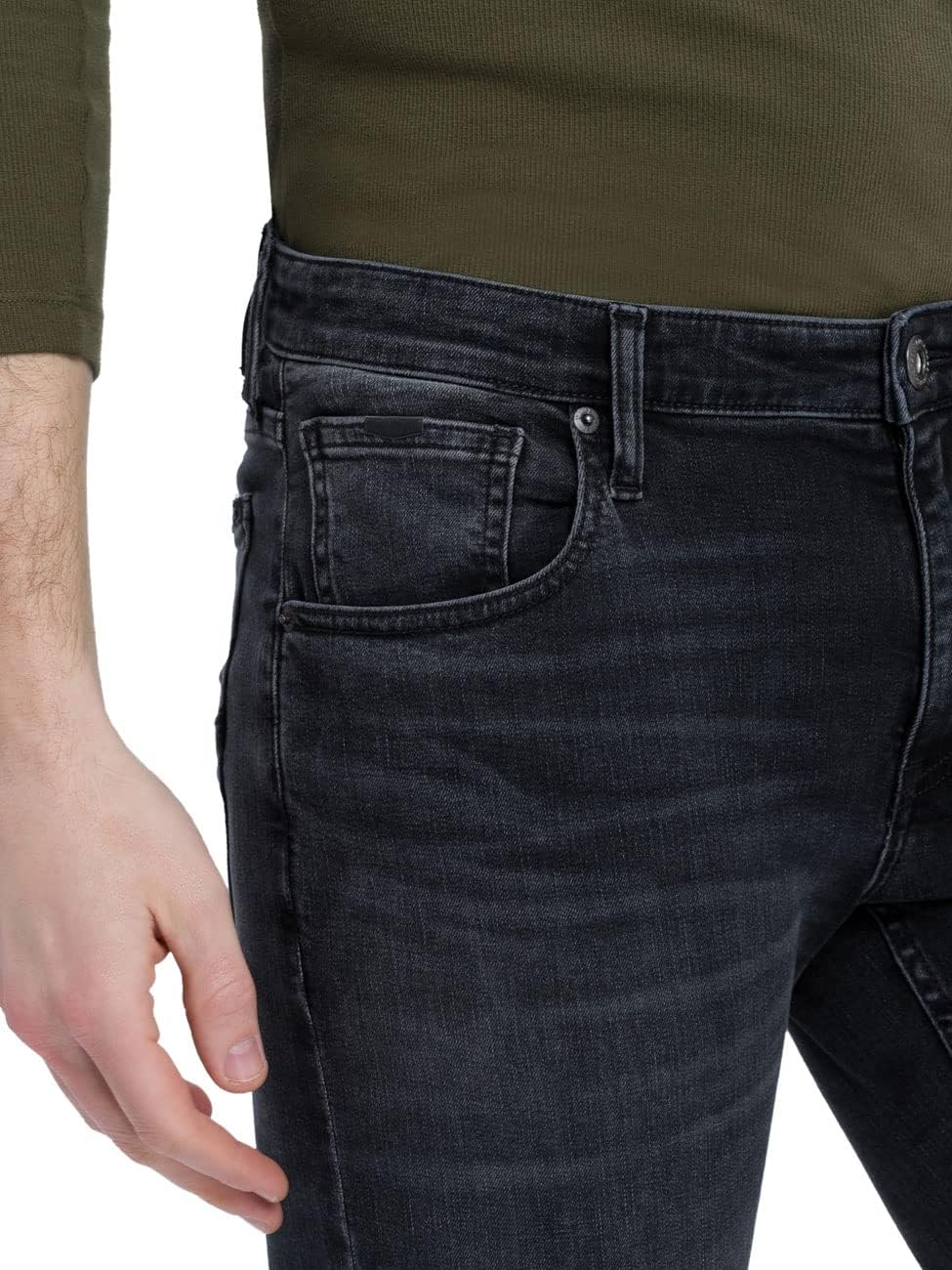 Cross Herren Damien Slim Jeans 29W / 32L Schwarz, 29W / 32L Schwarz