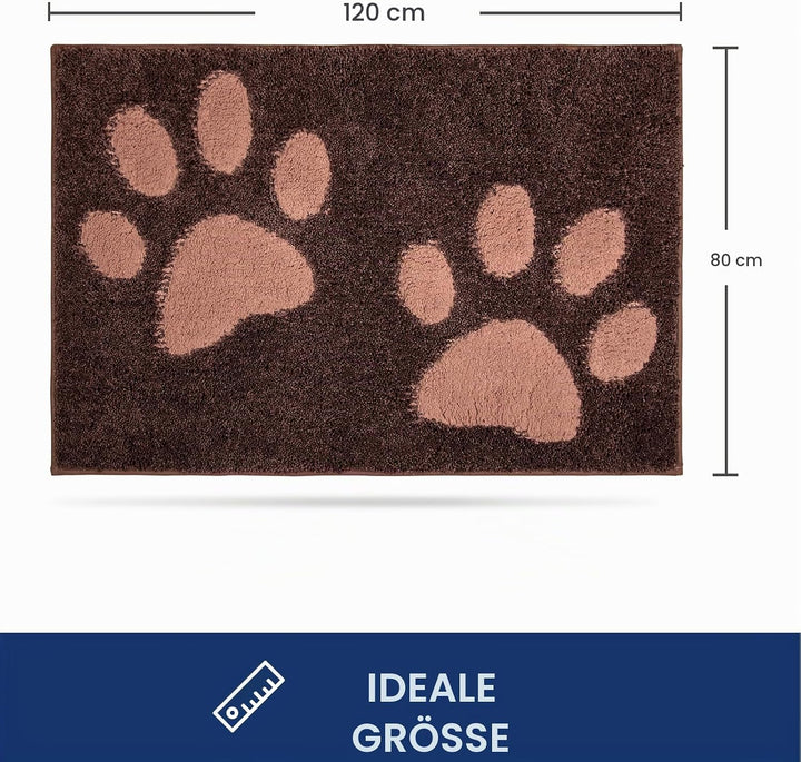 FCSDETAIL Schmutzfangmatte waschbar 80 x 120 cm, Fussmatte Innen, absorbierend Fussmatte, rutschfest