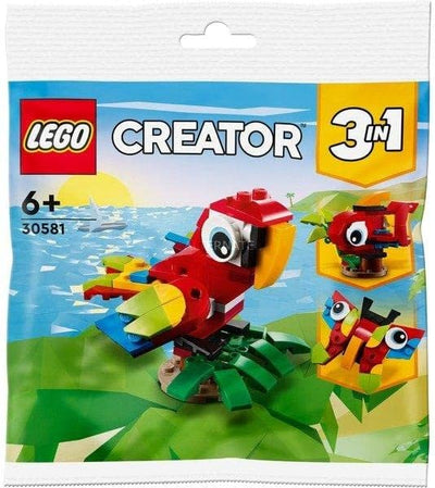 Lego Creator 3-in-1 Set: Majestätischer Tiger 31129 + Tropischer Papagei 30581(Polybag), für Kinder