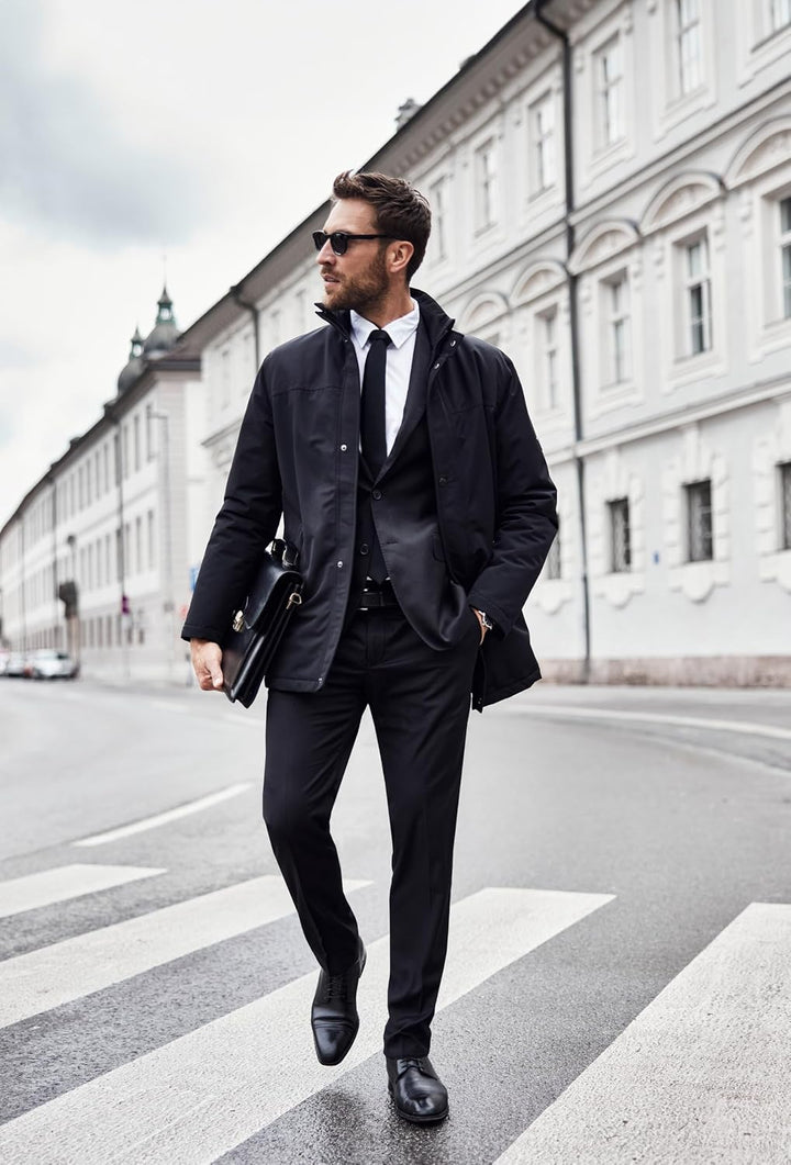 JP 1880 Herren grosse Grössen Übergrössen Menswear L-8XL Anzug KELTO, FLEXNAMIC®, bis Gr. 72/36 schw