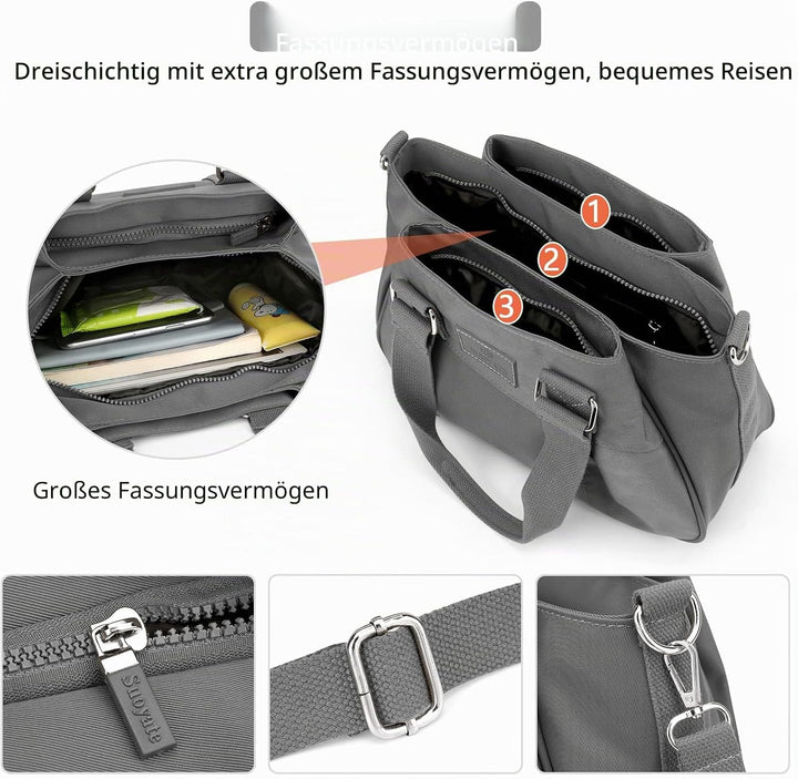 DORRISO Umhängetasche Damen Handtasche Reise Schultertasche Leicht Umhängetaschen Arbeit Täglich Url
