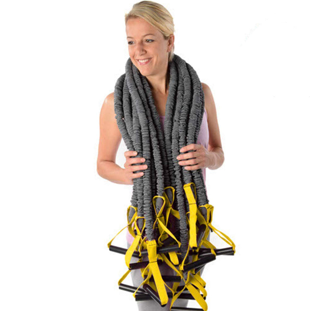 10 x Dittmann Premium Body Tube Fitnessband Gymnastikband Expander leicht/gelb