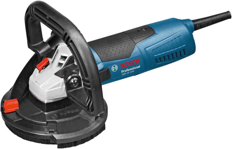 Bosch Professional Betonschleifer GBR 15 CAG (1.500 Watt, Leerlaufdrehzahl 9.300 Min-1, Diamanttopfs