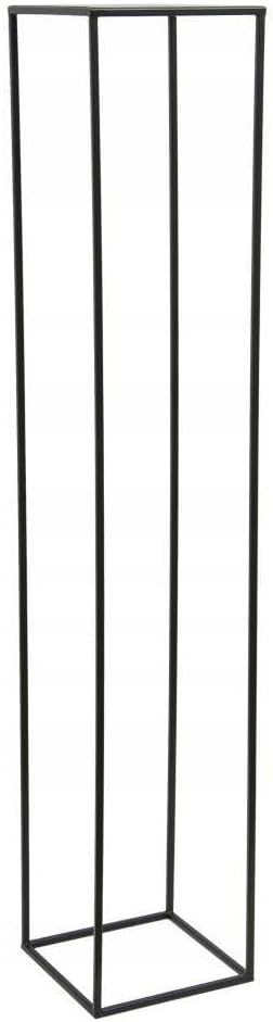 HowHomely Blumenständer Metall Schwarz 130 cm Hoch - Solider und Robuster Blumenhocker Metall - Pfla