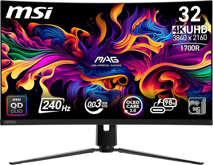 MPG 321CURX QD-OLED 32" / UHD / Curved (NEW) Schwarz, 32" / UHD / Curved (NEW) Schwarz