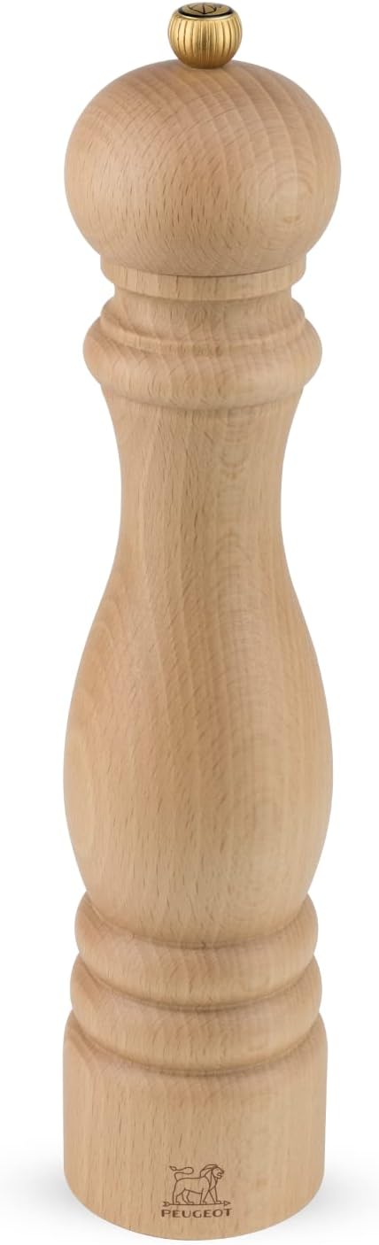 Peugeot Paris Manuelle Pfeffermühle, Klassische Mahlgradeinstellung, Höhe: 30 cm, Holz, Natur, 08704