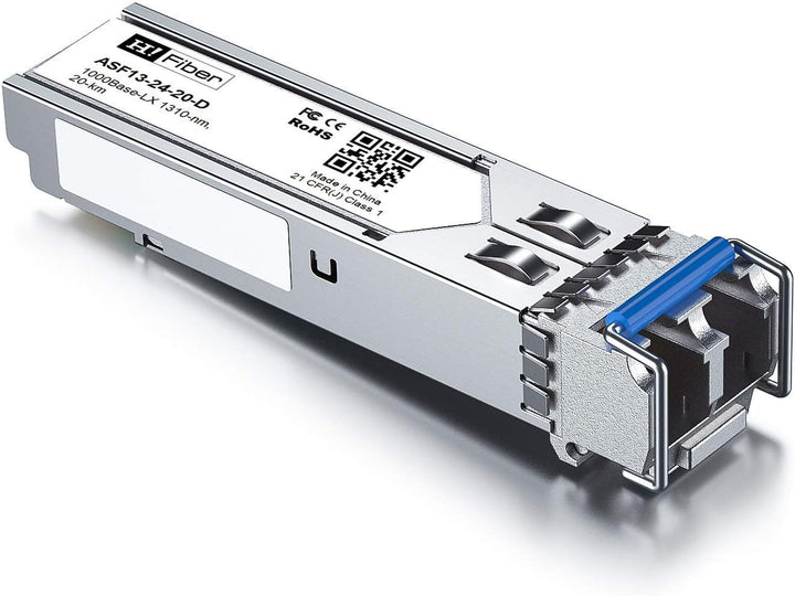 H!Fiber.com 【2 Pack】 1G SFP Singlemode Modul - 1000Base-LX SFP Mini GBIC Transceiver(20km, 1310nm),