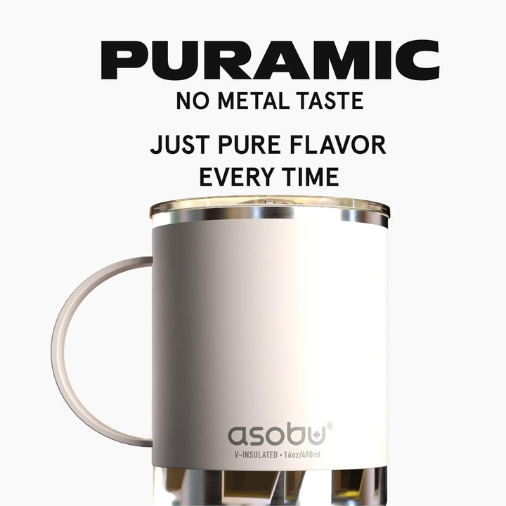 Asobu Ultimative Edelstahl-Keramik-Innenbeschichtung Isolierbecher SM30 WHITE Divers, Divers