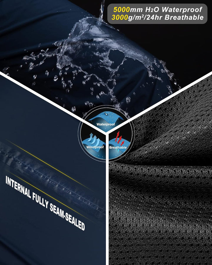 33,000ft Regenhose Damen Wasserdicht Atmungsaktiv Wanderhose Fahrrad Überziehhose Leichte Winddicht