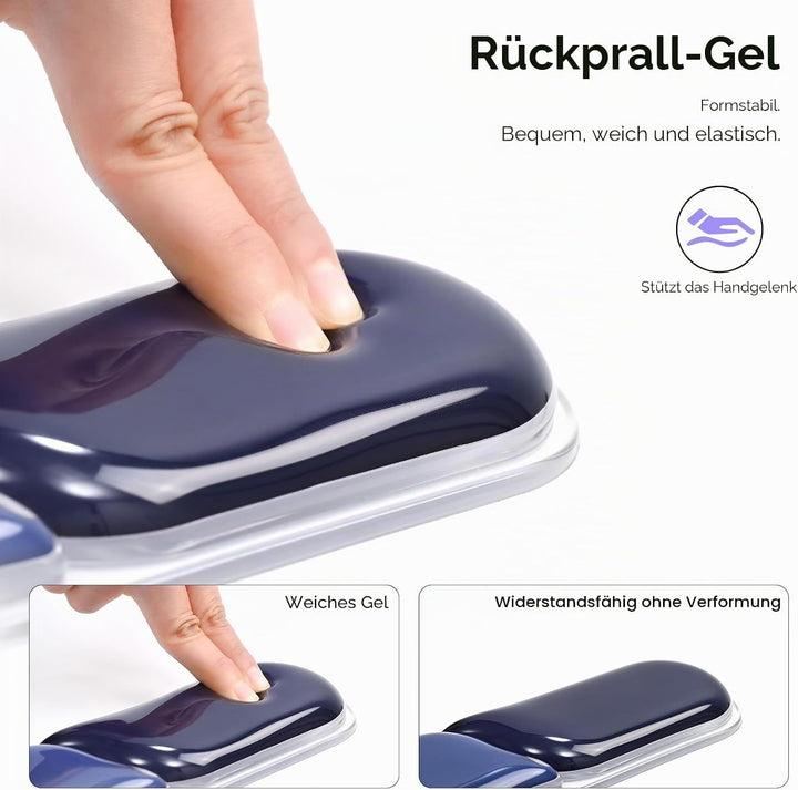 EooCoo Ergonomisches Mauspad mit Gel Handauflage + Handballenauflage Tastatur Satz, Gaming Mousepad