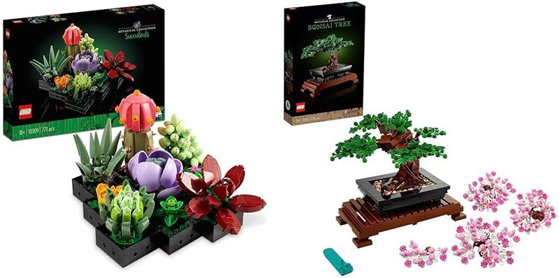 LEGO 10309 Icons Sukkulenten Botanical Collection Set für Erwachsene zum Basteln von Zimmerdeko mit