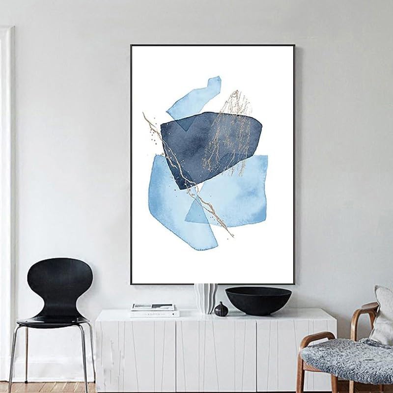 KAIDAARTLH Abstrakt Leinwand Poster 3er Set, Moderne Geometrie Formen Leinwand Bilder Wohnzimmer Sch
