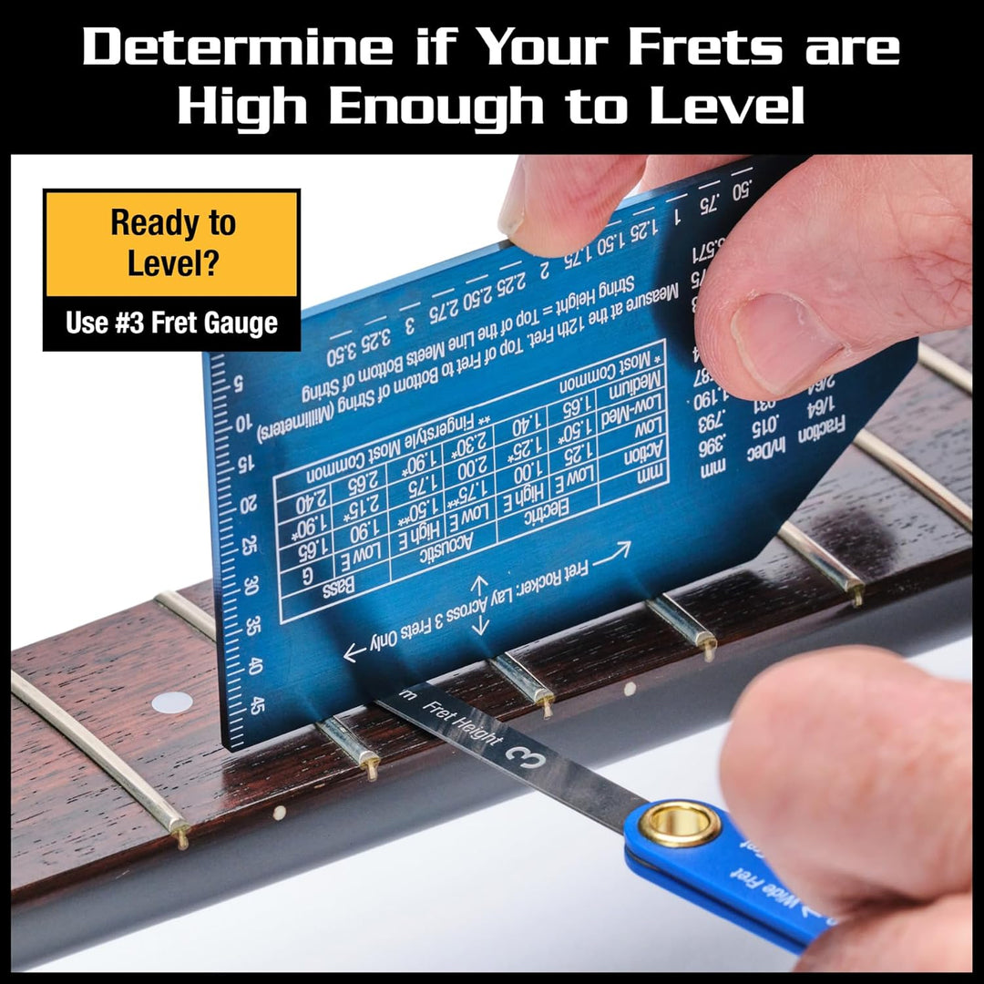 MusicNomad Precision Fret Rocker+ and Fret Gauge Kit (MN870)