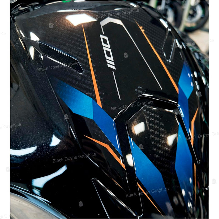 Black Doves Graphics 3D-Aufkleber aus Harz kompatibel mit Kawasaki Versys 1100 SE 2026 (BU1) | Made