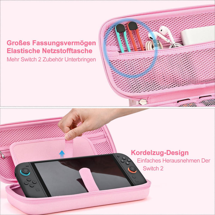 innoAura Switch 2 Tasche 14-in-1 Bundle für NS Switch 2 (2025), Switch 2 Case mit Tragetasche, Schut