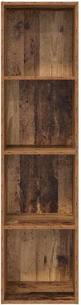 vidaXL TV-Schränk mit Regal Altholz 37 x 37 x 142,5 cm Holzwerkstoff 142.5 cm Altholz, 142.5 cm Alth