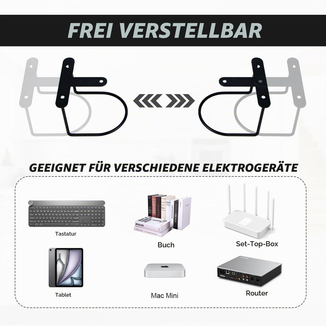 Laptop Untertisch Halterung, Laptop Halterung Unter Schreibtisch, Multifunktionale Unter-Tisch-Halte