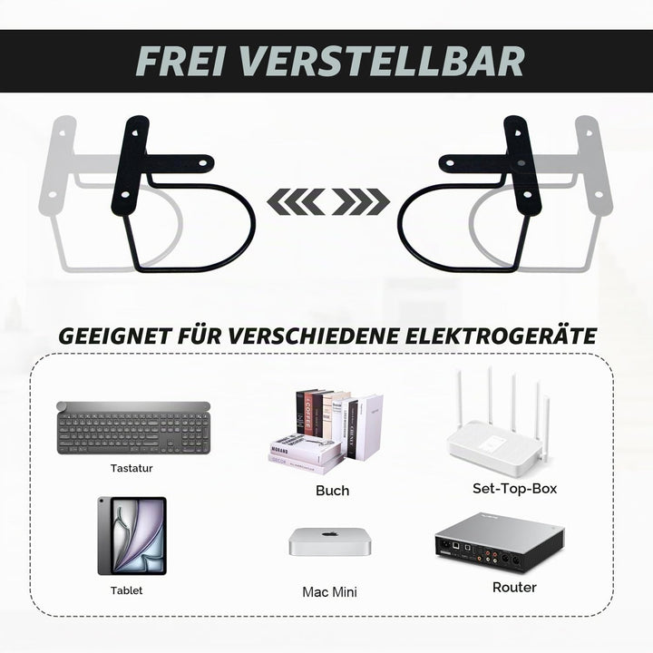 Laptop Untertisch Halterung, Laptop Halterung Unter Schreibtisch, Multifunktionale Unter-Tisch-Halte