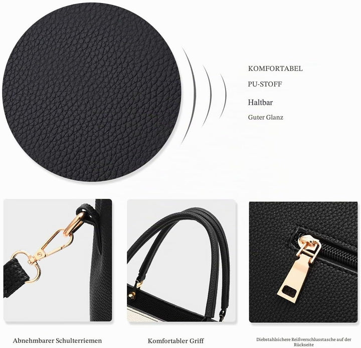NICOLE &amp; DORIS Damen Handtaschen Quasten Taschen Reissverschluss Schultertaschen Einkaufstasche Umhä