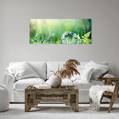 Panorama Bilder auf Leinwand 100x40cm Leinwandbild mit Rahmen natur natur Gross Wanddeko Bild Schlaf