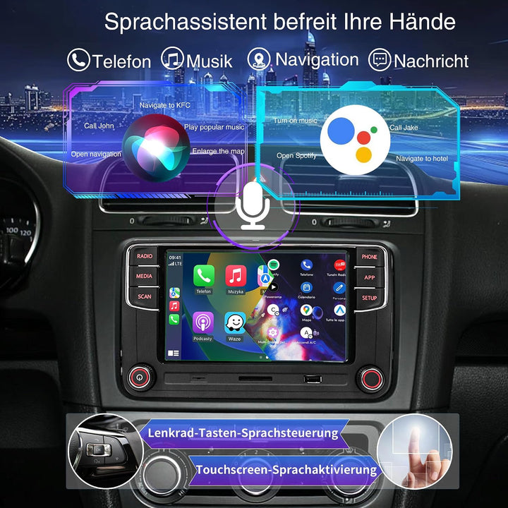 Autoradio RCD360 PRO3S Drahtloses Carplay Android Auto für VW Golf Polo RCD360PRO3S Backup Camera De