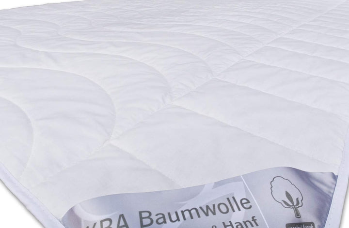 franknatur Bettdecke Sommer Hanf Bio Baumwolle Sommerdecke 135x200 Natur 135 x 200 cm, 135 x 200 cm