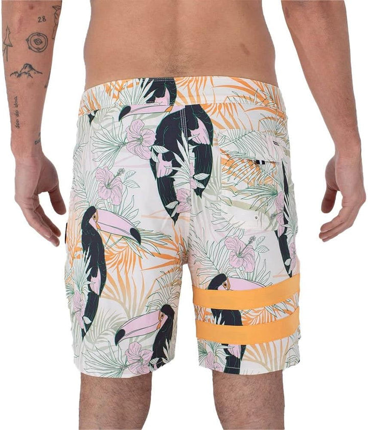 Hurley Herren Phantom-eco Block Party 18' Badeshorts für Herren 28 Barely Knochen, 28 Barely Knochen