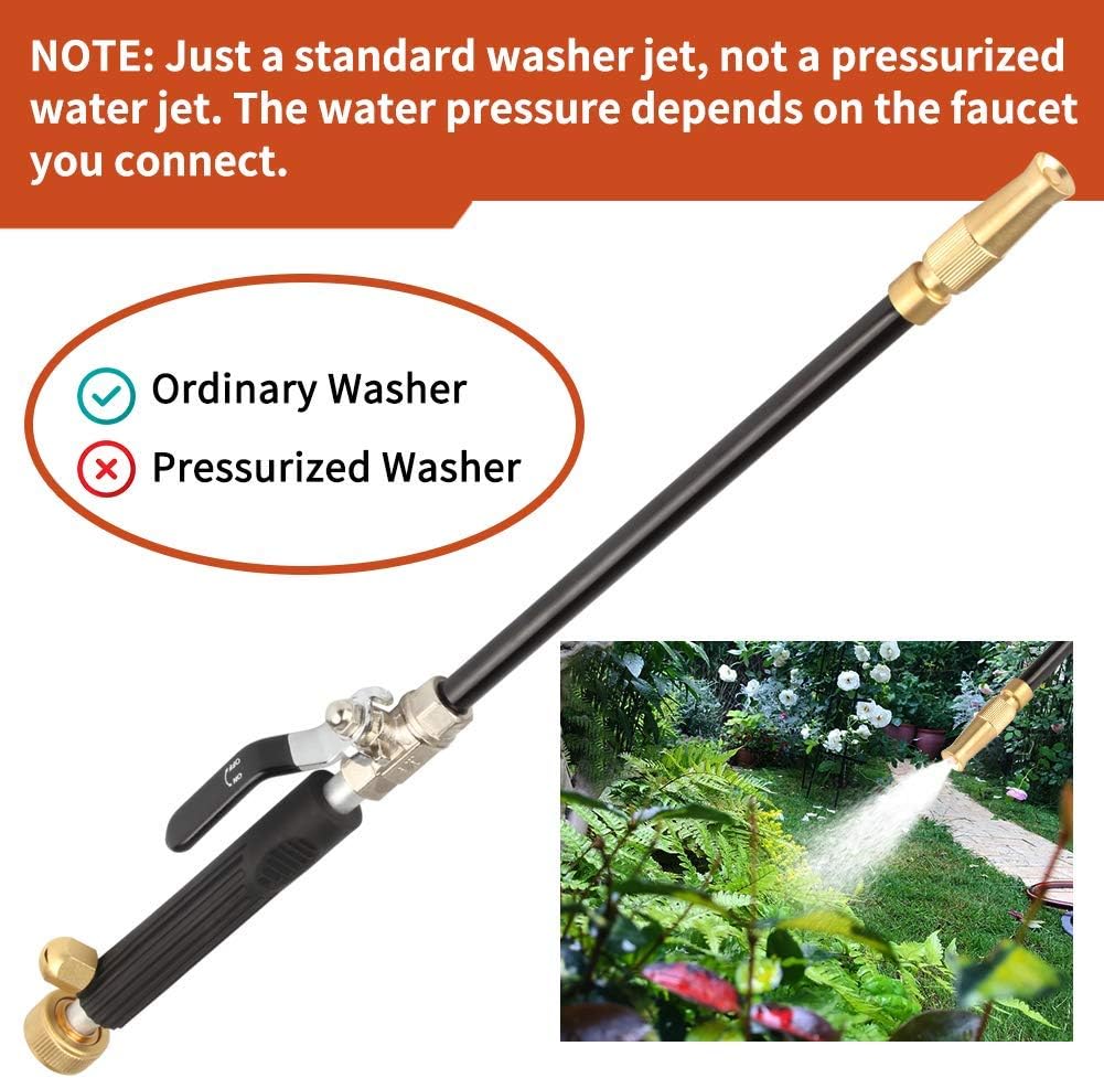 Jet Hochdruck-Hochdruckreiniger, Tragbare Hydrojet Hochdruckreiniger Gartenschlauch Ende, Glasfenste