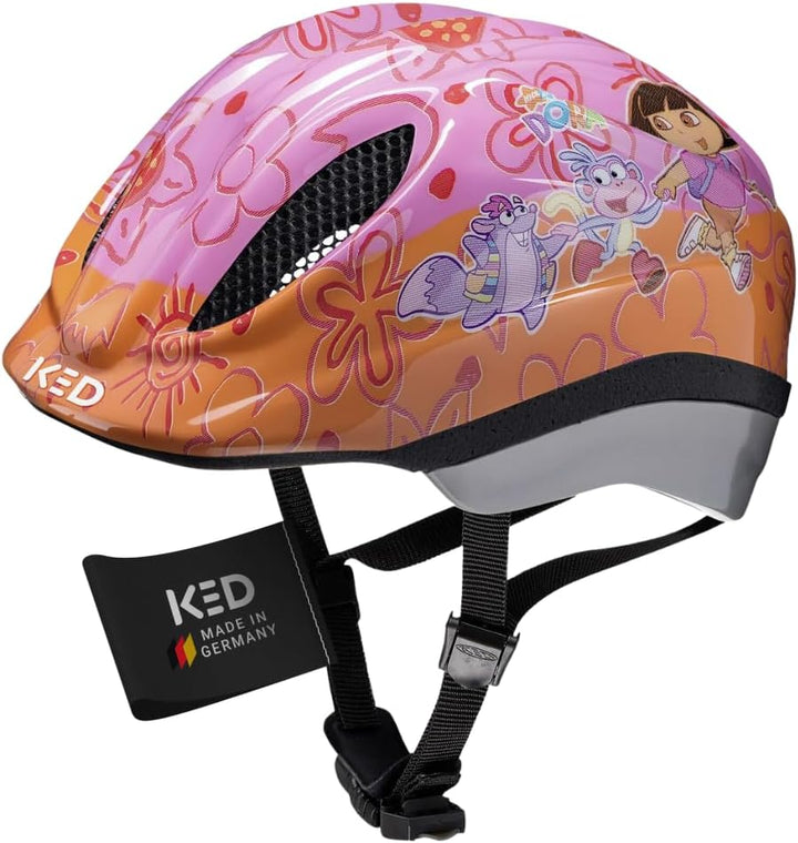 KED Meggy II Originals Dora Kinder Fahrrad Helm rosa/orange 2023 XS (44-49cm), XS (44-49cm)