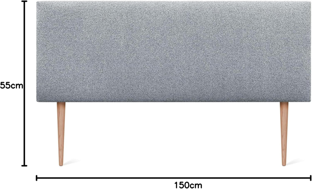 DHOME Kopfteil aus Kunstleder oder Stoff AQUALINE Glattes gepolstertes Kopfteil Luxusbett Kopfteil (