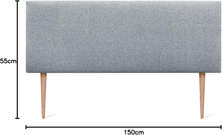 DHOME Kopfteil aus Kunstleder oder Stoff AQUALINE Glattes gepolstertes Kopfteil Luxusbett Kopfteil (