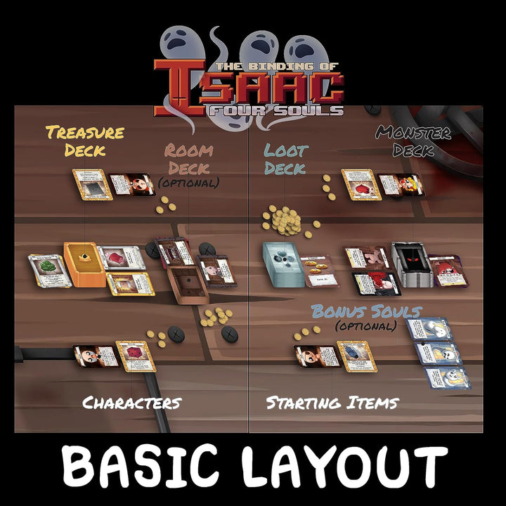 Maestro 76243 Binding of Isaac: Four Requiem-The Ultimate Collection-EN Boardgame, Bunt, Rechteckig