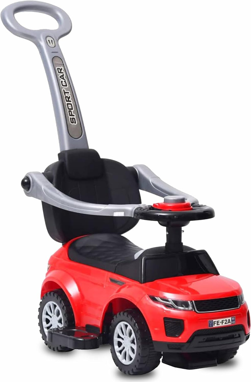 COIL Rutschauto mit Schiebestange 614 W - Rutschauto für Kinder - 3-in-1 Design - Bobby Car Zubehör