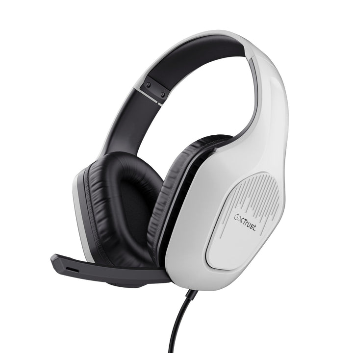 GXTrust Zirox Leichtes Gaming Headset für PlayStation 5, Weiss | 50-mm-Treiber, 1,2 m Kabel, Hochkla