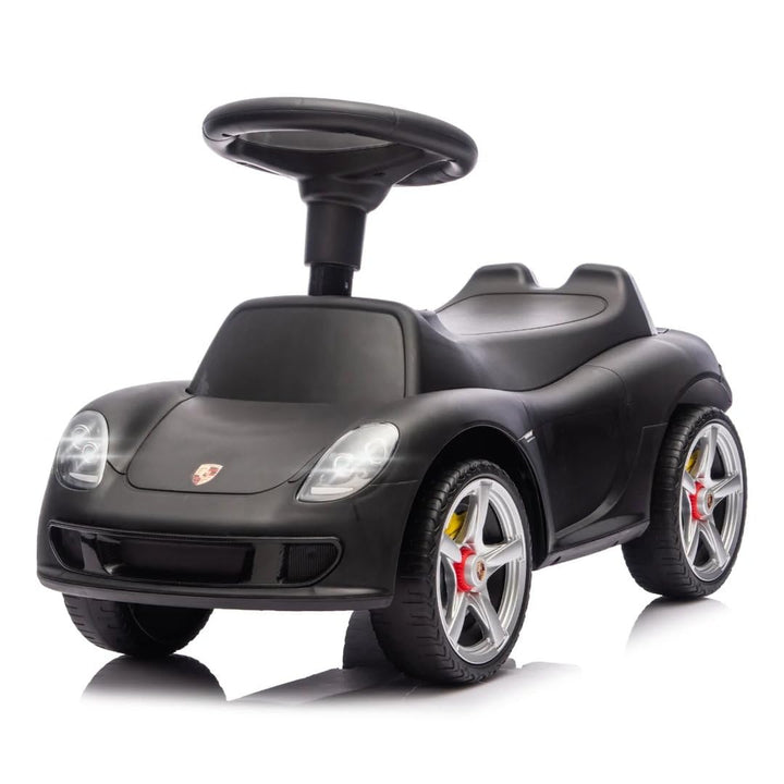 Porsche Carrera GT Rutschauto, 1–3 Jahre, mit Scheinwerfern, Schwarz, Schwarz