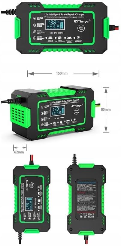 Prostownik akumulatorowy RJ Tianye RJ-C 120501A 12V 6A