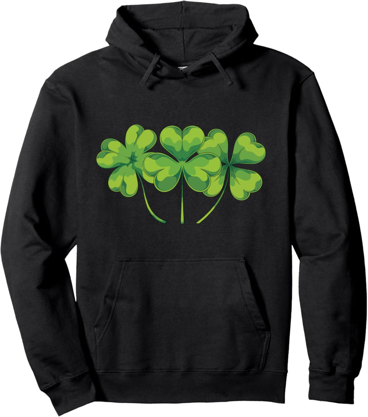 Glücksbringer Vierblättriges Kleeblatt Irisches Kleeblatt Pullover Hoodie